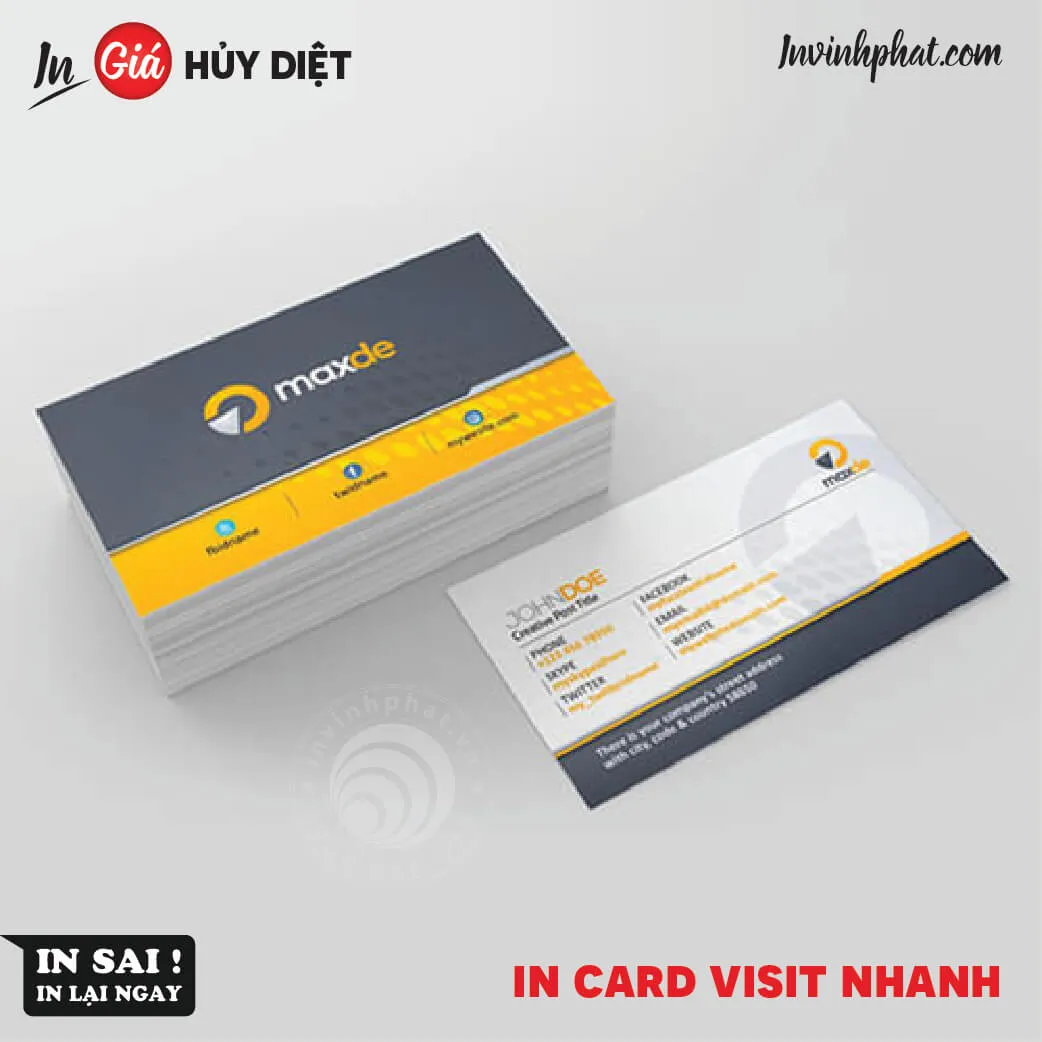 In ấn card visit chuyên nghiệp