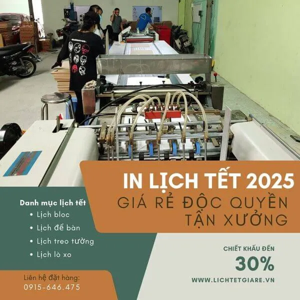 In lịch Tết 2025