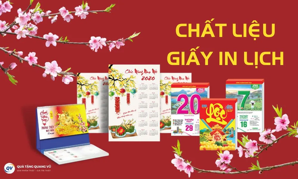 các loại giấy in lịch tết