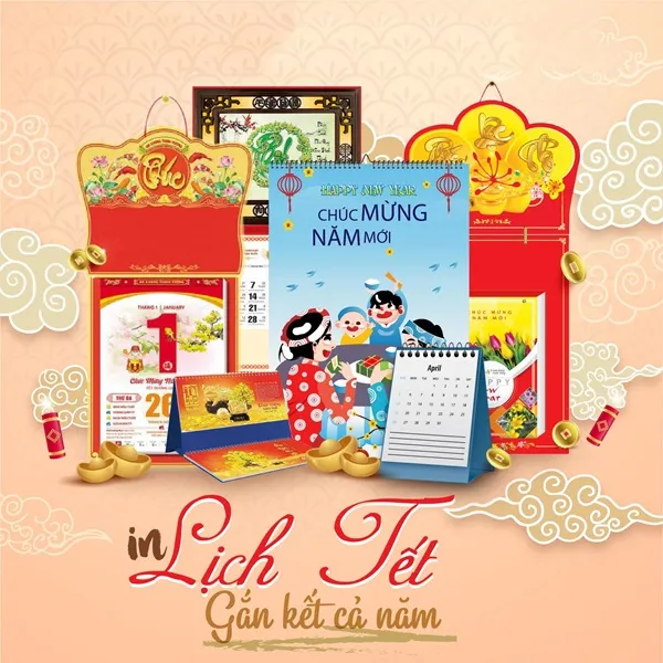 In poster chất lượng, giá rẻ tại In Lịch Tết