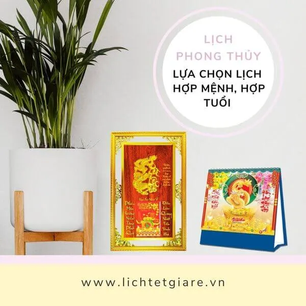 Lịch Tết Phong Thủy