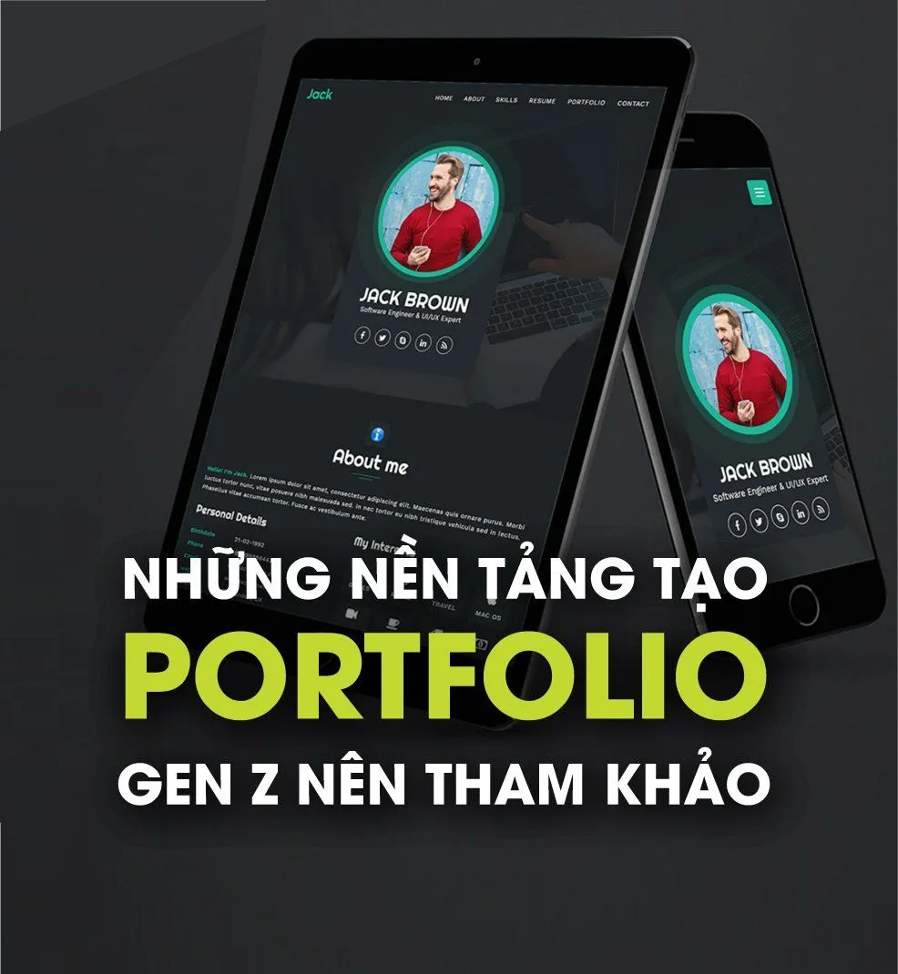 tạo portfolio online miễn phí